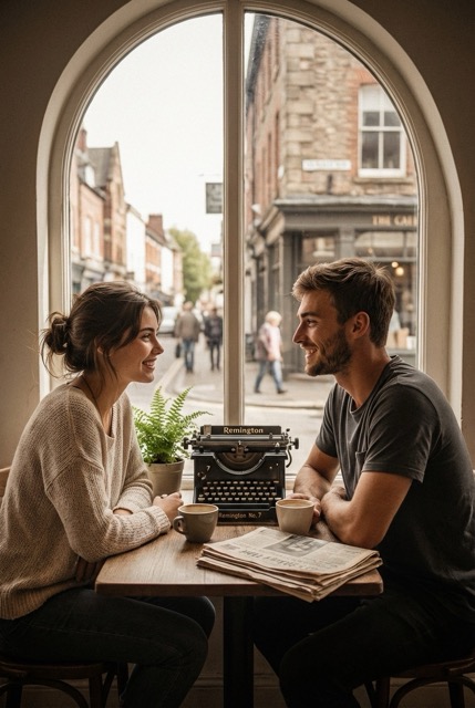 Cafe Typewriter Nostalgia